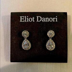 Eliot Danori Silver Crystal Drop Earrings